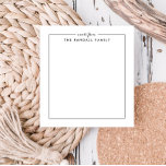 Simple Square Personalised Notepad<br><div class="desc">Whether it’s a gift for a friend or a personal treat, this notepad is great for birthdays, anniversaries, or as a personal touch for work. Use the template form to personalise it with your name, a favourite quote, or any text of your choice. Choose from a variety of stylish fonts...</div>