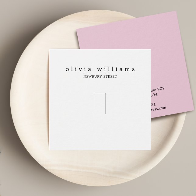 Simple Square Pink Ring Jewellery Display Card (Simple Square Pink Ring Jewelry Display Card)