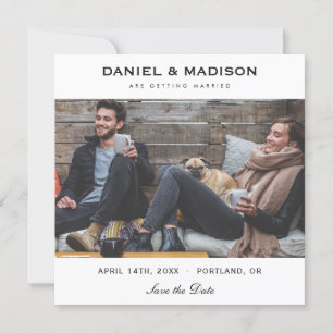 Simple Square Save the Date Photo Card