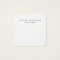 Simple Square White Stud Earring Display Card