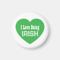 Simple St. Patrick's Day Green I Love Being Irish