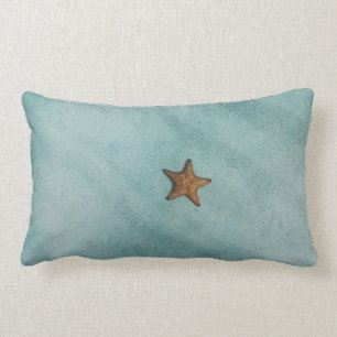 Simple Starfish on the Beach Photo Lumbar Cushion