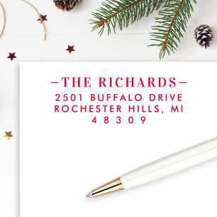 Simple Statement Elegant Return Address Self-inking Stamp