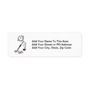 Simple Stick Figure Golfer