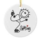 Simple Stick Figure Ice Skating T-shirts and Gifts