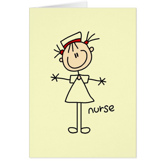 Simple Stick Figure Nurse T-shirts and Gifts (Front)