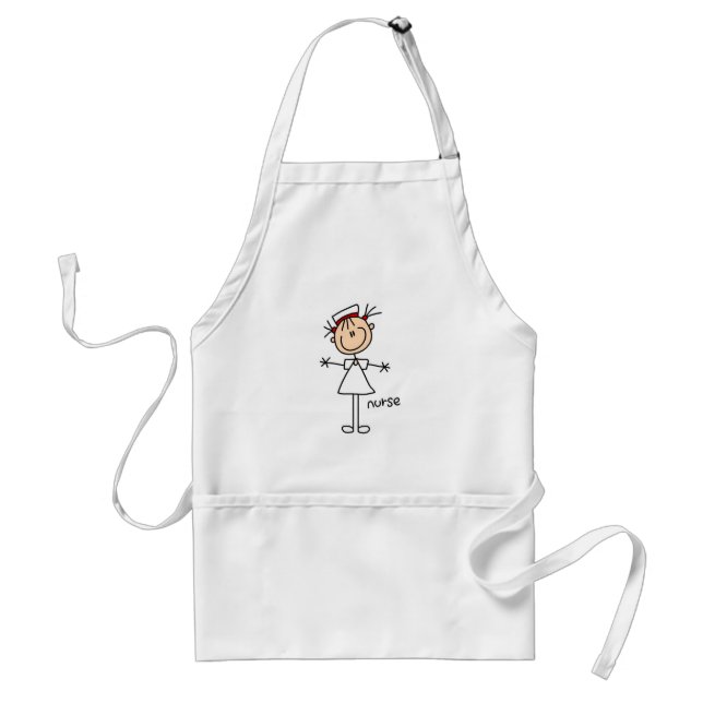 Simple Stick Figure Nurse T-shirts and Gifts Standard Apron (Front)