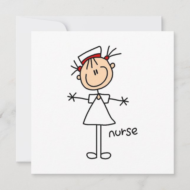 Simple Stick Figure Nurse Tshirts and Gifts (Front)