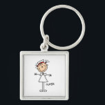 Simple Stick Figure Nurse Tshirts and Gifts Key Ring<br><div class="desc">A simple stick figure nurse design on nurse t-shirts,  cards,  stickers,  tote bags,  magnets,  mousepads,  hoodies,  keychains,  and more.</div>