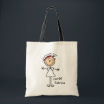 Simple Stick Figure Nurse Tshirts and Gifts Tote Bag<br><div class="desc">A simple stick figure nurse design on nurse t-shirts,  cards,  stickers,  tote bags,  magnets,  mousepads,  hoodies,  keychains,  and more.</div>