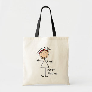 Simple Stick Figure Nurse Tshirts and Gifts Tote Bag