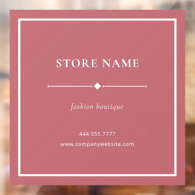 Simple Store Boutique Name White on Dusty Red (Sheet 2)