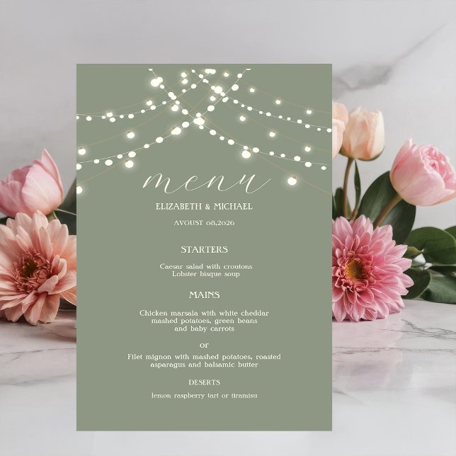 Simple String Lights Sage Green  (Creator Uploaded)