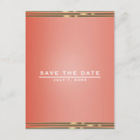 Simple Stripe Chic Elegant Wedding Save the Date