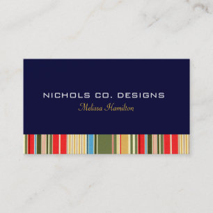 Simple Stripes Business Cards