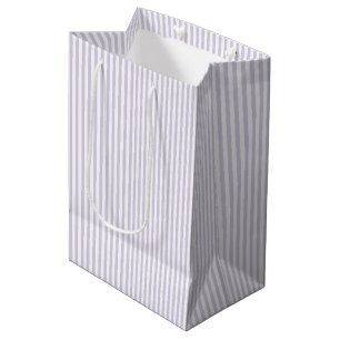 Simple Stripes - Dusty Lavender Medium Gift Bag
