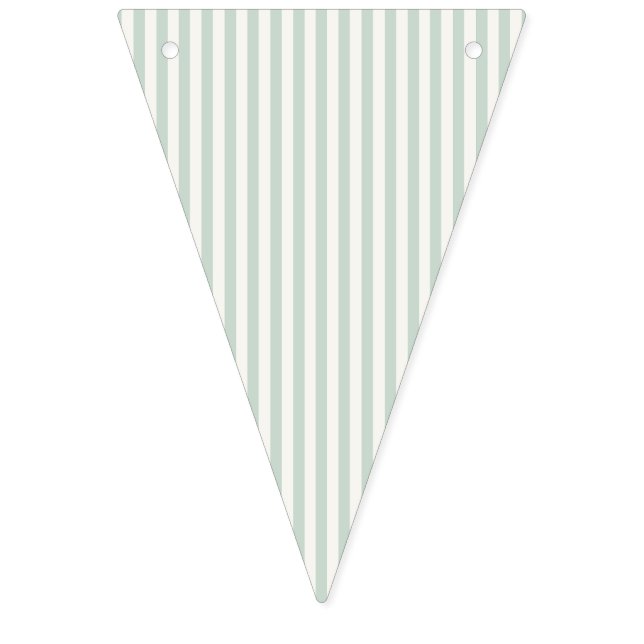 Simple Stripes - Muted Sage Bunting (First Flag)