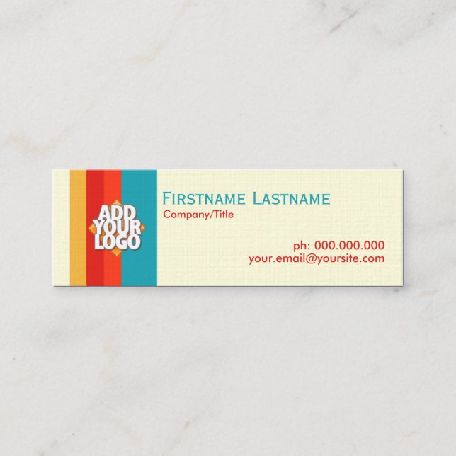 Simple Stripes New Retro Mini Cards (Front)