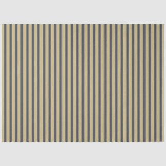 Simple Stripes Pattern Gold Black Geometric Tissue Paper