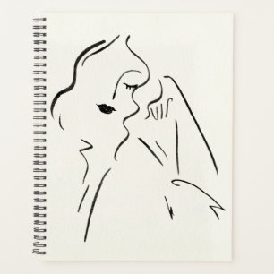 Simple Study - Sketch of a Lady Planner