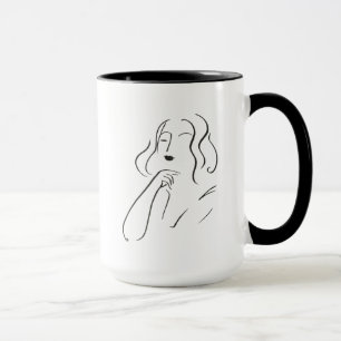 Simple Study - Sketch of a Woman Mug