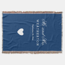 Simple Style Mr. and Mrs. Wedding Names Date A30