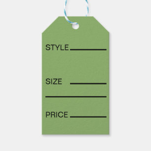 Simple Style Price Size Gift Tags