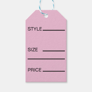 Simple Style Price Size Gift Tags