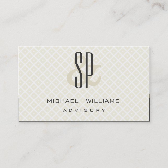 SIMPLE STYLISH CLEAN PROFESSIONAL CLASSIC BUSINESS CARD (Front)