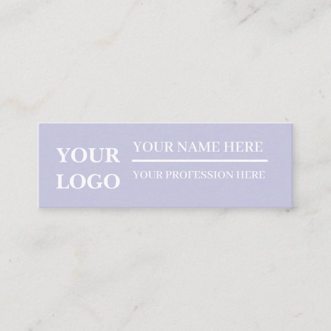 SIMPLE STYLISH CUSTOMIZED NAME OFFICE BUSINESS  MINI BUSINESS CARD (Front)