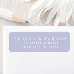 SIMPLE STYLISH CUSTOMIZED WEDDING LILAC ADDRESS