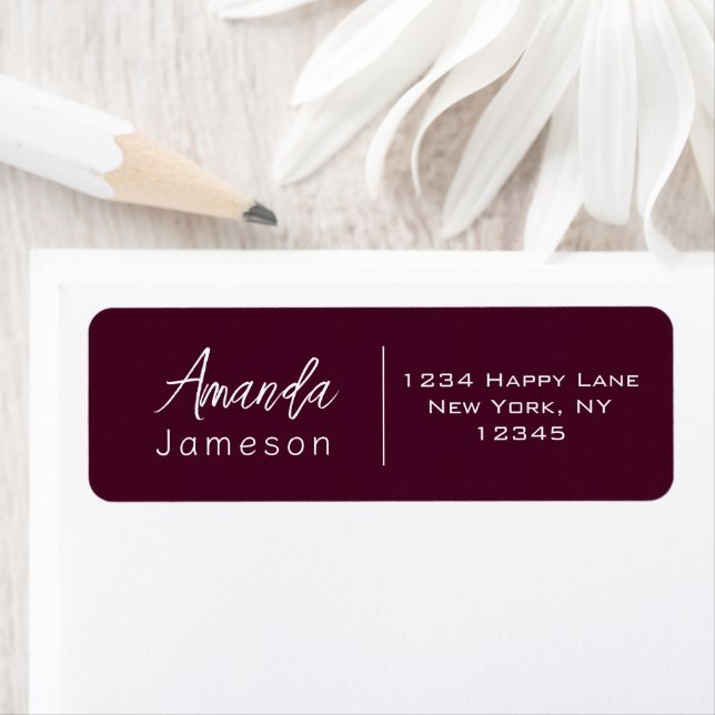 Simple Stylish Dark Red Modern Cursive (Insitu)