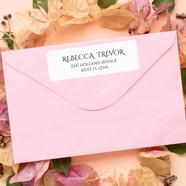 Simple stylish elegant minimalistic address labels (Creator Uploaded)