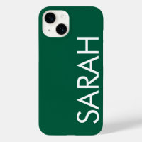 Simple Stylish Modern Classic Name Dark Green.