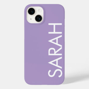 Simple Stylish Modern Classic Name Lavender Case-Mate iPhone 14 Case