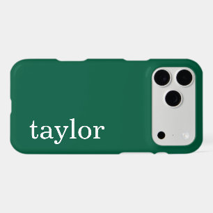 SIMPLE STYLISH MODERN CUSTOMIZED NAME DARK GREEN