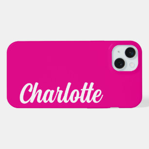 SIMPLE STYLISH MODERN CUSTOMIZED NAME iPhone 15 PLUS CASE