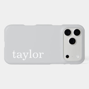 SIMPLE STYLISH MODERN CUSTOMIZED NAME LIGHT GREY