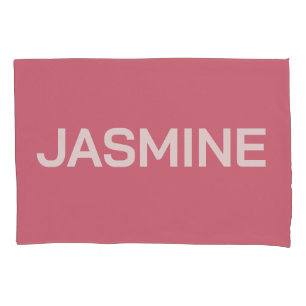 SIMPLE STYLISH MODERN CUSTOMIZED NAME MONOGRAM PILLOWCASE