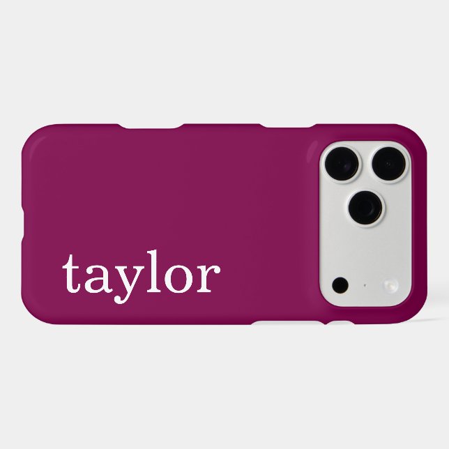 SIMPLE STYLISH MODERN CUSTOMIZED NAME WINE (Back Horizontal)