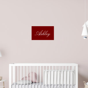 SIMPLE STYLISH MODERN ELEGANT FAMILY BABY NAME POSTER