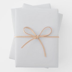 SIMPLE STYLISH MODERN LIGHT GREY COLOUR WEDDING  WRAPPING PAPER SHEET