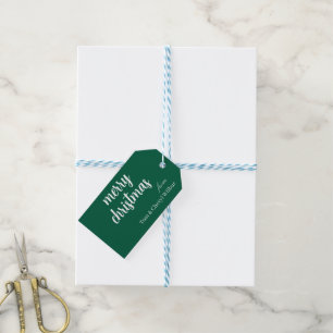 Simple Stylish Modern Minimal Merry Christmas Gift Tags