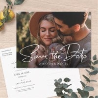 Simple Stylish Modern Personalised Photo Wedding