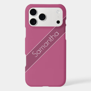 Simple Stylish Name Only Two-Tone Mulberry Purple