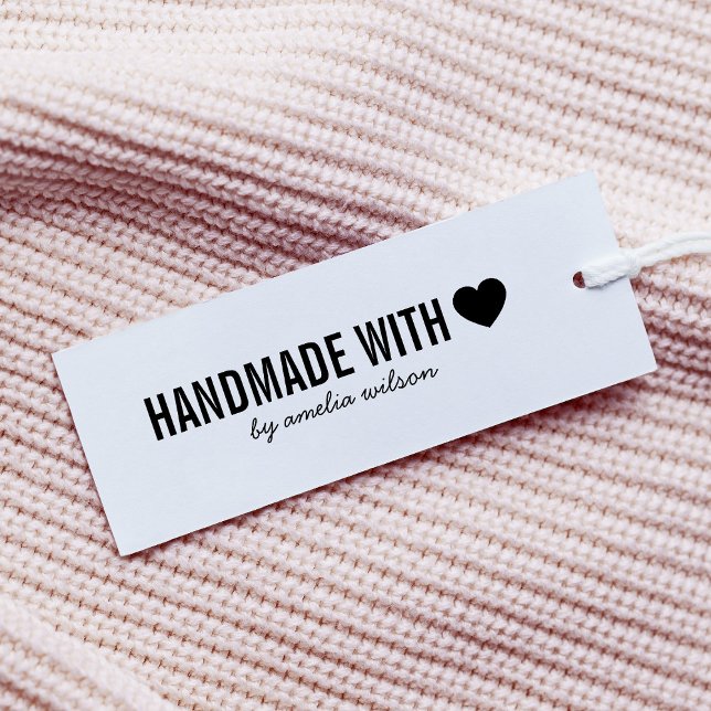 Simple Stylish Personalise Handmade with Love Self-inking Stamp (Creator Uploaded)