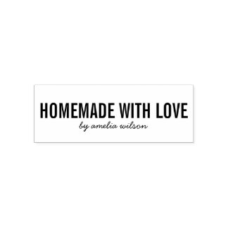 Simple Stylish Personalize Homemade with Love Self-inking Stamp