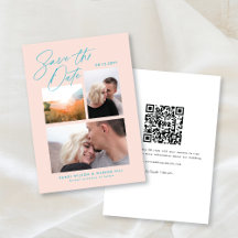 Simple & Stylish Pink Three Photo Handwritten
