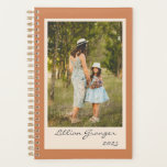 Simple Stylish Terracotta Personalised Photo Planner<br><div class="desc">Plan your days,  weeks,  and months with this simple and stylish undated desert terracotta planner featuring your favourite photo and personalised with your name. Great gift idea.</div>