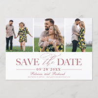 Simple Stylish Wedding Save The Date 3 Photo